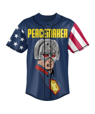 Peacemaker Patriotic Baseball Jersey - Bold Superhero Style Shirt For Fans