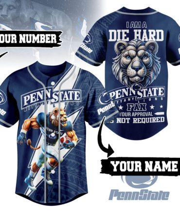 Custom Penn State Nittany Lions Jersey - Personalized Name & Number Sportswear Gift