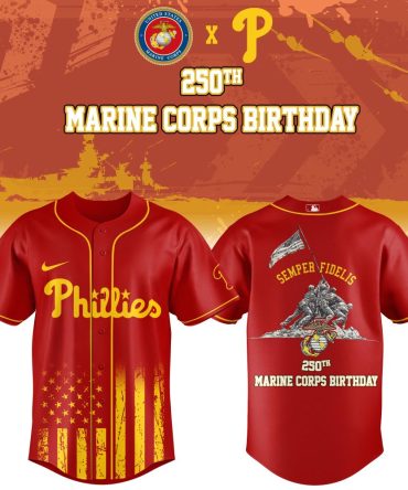 Limited Edition Phillies X Marine Corps 250Th Birthday Jersey – Celebrate In Style!