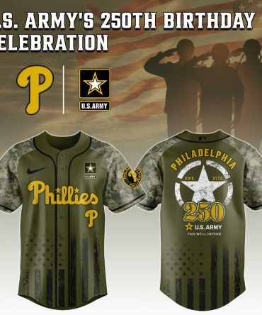 Celebrate U.S. Army'S 250Th With Limited Edition Phillies Camo Jersey – Patriotic Style!