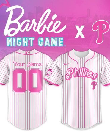 Custom Barbie Night Game Phillies Jersey - Personalized Fan Gear, Limited Edition