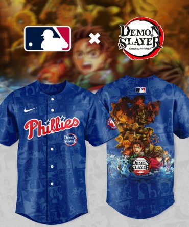 Mlb X Demon Slayer Phillies Jersey – Limited Edition Anime Sports Gear