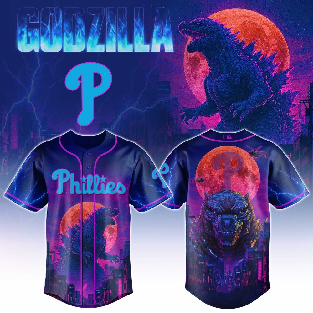 Epic Godzilla Phillies Jersey - Limited Edition Monster Design For Fans