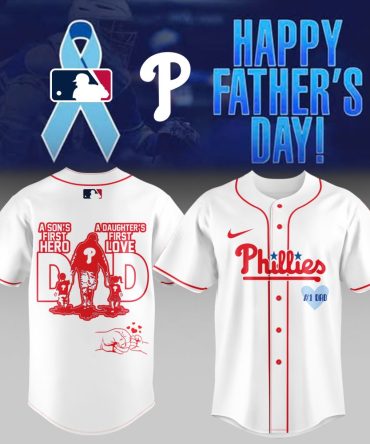Celebrate Dad: Phillies Father'S Day Baseball Jersey - Hero & Love Design
