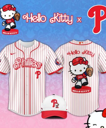 Hello Kitty X Phillies Jersey - Cute Baseball Fan Gear!