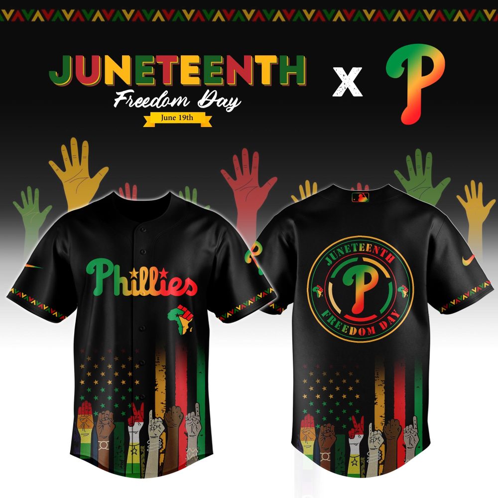 Celebrate Juneteenth In Style: Phillies Limited Edition Freedom Day Jersey – Get Yours Now!