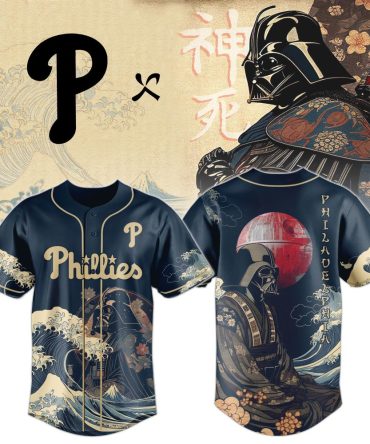 Limited Edition Phillies Samurai Baseball Jersey - Unique Art Design For Fans