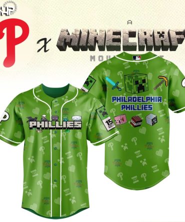 Limited Edition Phillies X Minecraft Jersey - Perfect Gift For Gamers & Fans!
