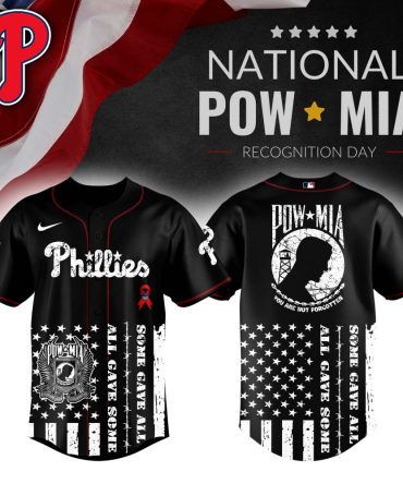 Honor Heroes: Phillies Pow*Mia Baseball Jersey - Patriotic & Stylish Tribute Wear