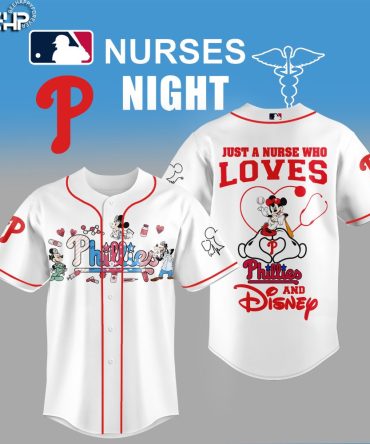 Celebrate Nurses Night In Style: Phillies & Disney Baseball Jersey For Nurses