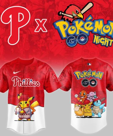 Exclusive Phillies X Pokémon Go Night Jersey – Limited Edition Collectible!