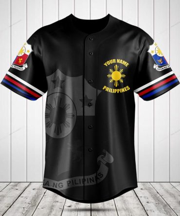 Customizable Philippines Flag Baseball Jersey - Personalized Design & Premium Quality