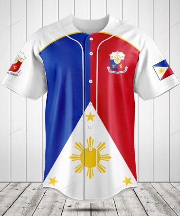 Philippines Flag Baseball Jersey - Stylish National Pride Apparel