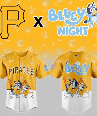 Exclusive Pirates X Bluey Night Jersey - Limited Edition Sportswear For Kids & Fans!