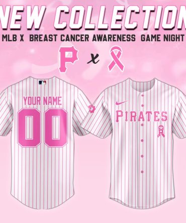 Custom Mlb Pink Pirates Jersey - Breast Cancer Awareness Edition