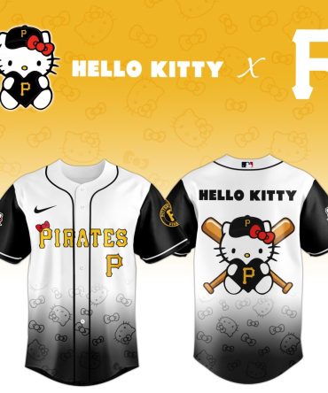 Hello Kitty X Pirates Baseball Jersey – Cute & Sporty Fan Gear!