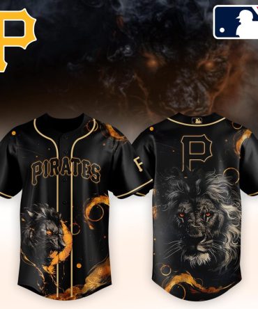 Pirates Black Lion Roar Baseball Jersey – Bold Design, Perfect Fit, Unleash Your Team Spirit!