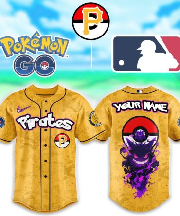 Custom Pokémon Go Baseball Jersey – Pirates Team Edition With Your Name – Limited Edition