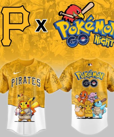 Limited Edition Pirates X Pokémon Go Baseball Jersey – Catch Yours Now!