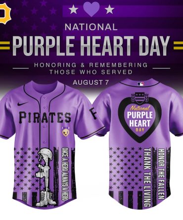 Honor Veterans: Purple Heart Day Baseball Jersey - Limited Edition Tribute Apparel