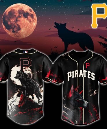 Limited Edition Pirates Moon Wolf Jersey – Unleash Your Wild Side Today!