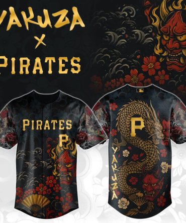 Yakuza X Pirates Limited Edition Baseball Jersey - Bold Dragon & Oni Design