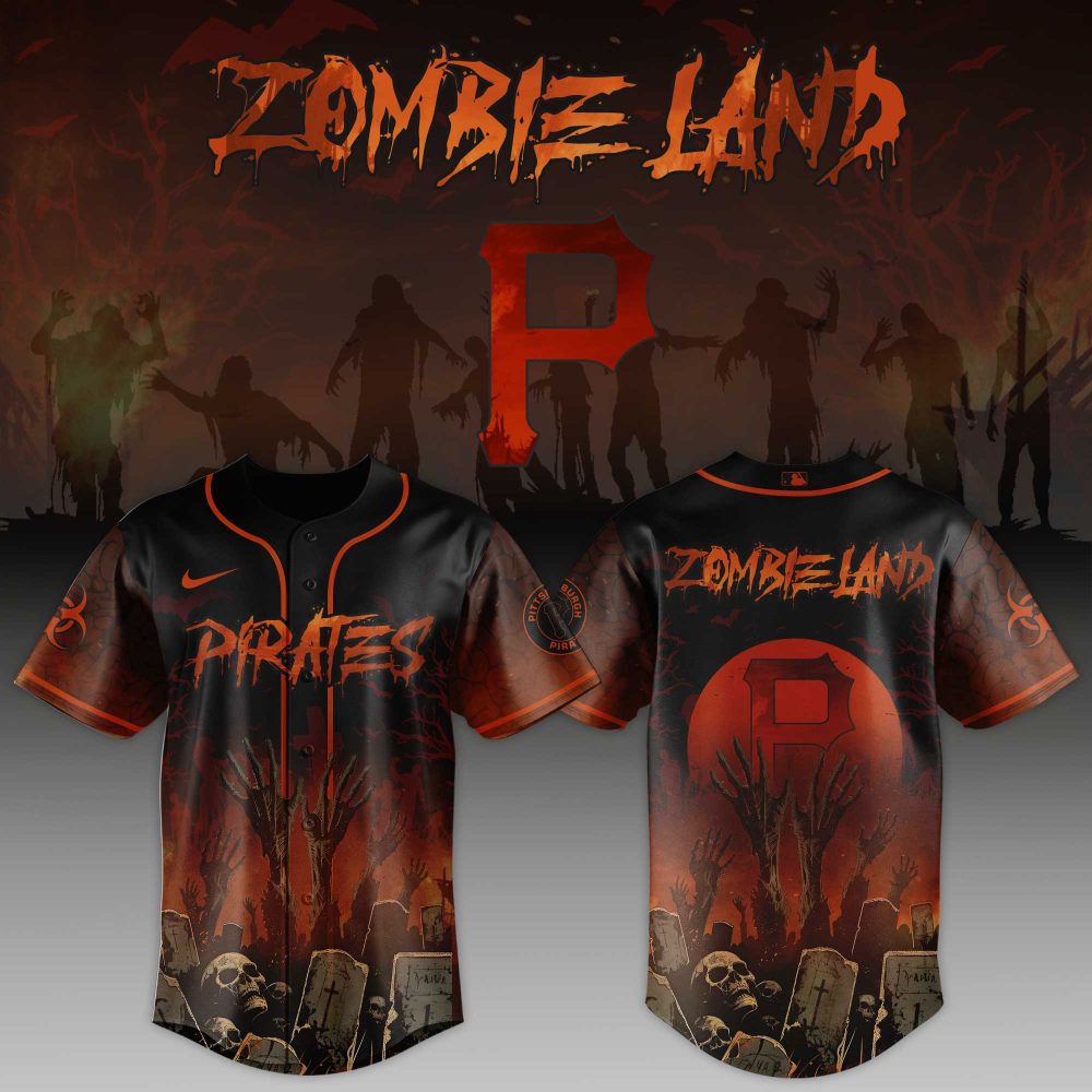 Zombie Land Baseball Jersey - Halloween Horror Theme, Unisex Sports Apparel