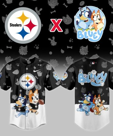 Steelers X Bluey Kids' Jersey – Fun Nfl Cartoon Sports Gear For Young Fans