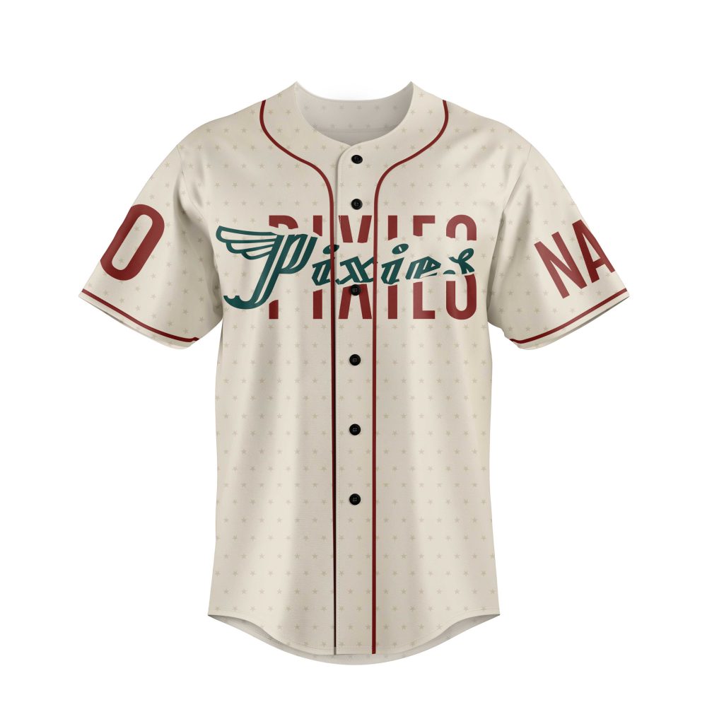 Custom Pixies Baseball Jersey - Add Your Name & Number - Unique Vintage Style - Image 2