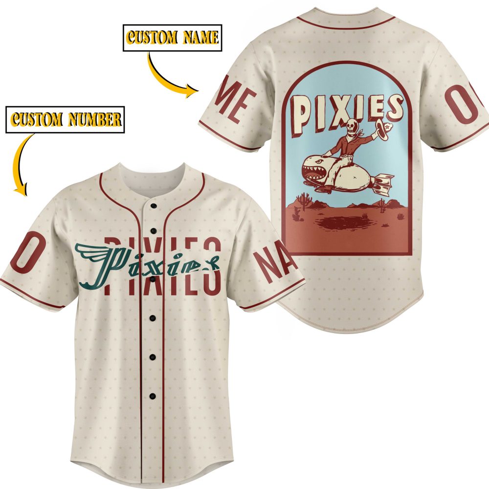 Custom Pixies Baseball Jersey - Add Your Name & Number - Unique Vintage Style