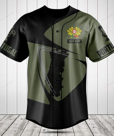 Custom Portugal Baseball Jersey - Personalized Name & Stylish Design
