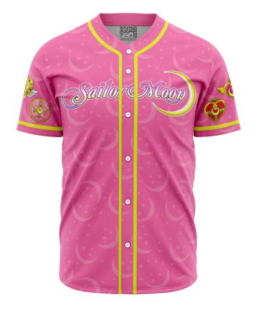 Stylish Sailor Moon Pink Baseball Jersey - Unisex Anime Fans Gift