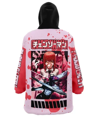 Public Safety Chainsaw Man Streetwear Hooded Blanket Hoodie