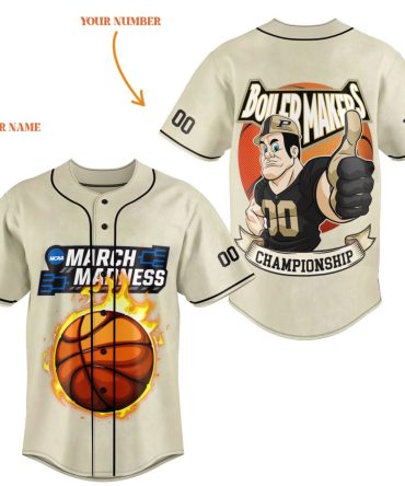 Customizable March Madness Basketball Jersey – Personalize Name & Number!
