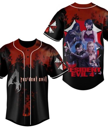 Resident Evil 4 Baseball Jersey - Limited Edition Gamer Apparel For Fans