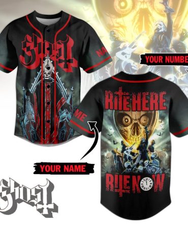 Customizable Gothic Rock Jersey - Personalize With Name & Number - Perfect For Music Fans!