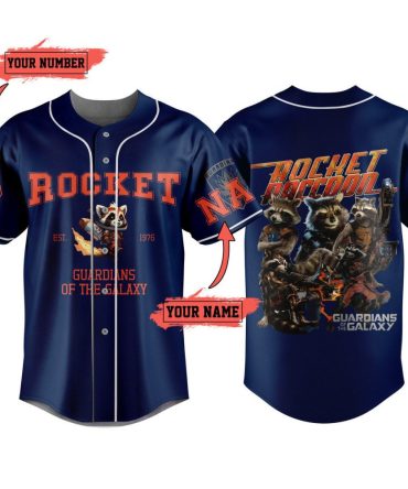Customize Your Guardians Of The Galaxy Rocket Raccoon Jersey - Add Name & Number!