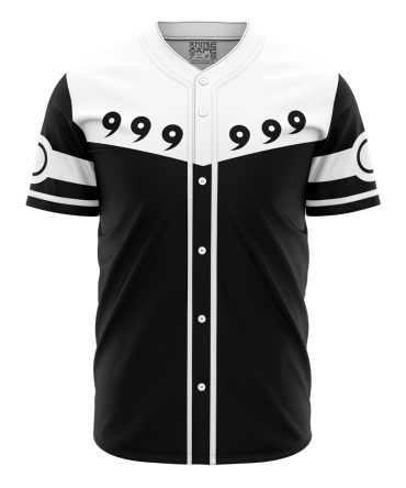 Stylish Black & White Anime-Inspired Baseball Jersey - Unique Design, Comfortable Fit