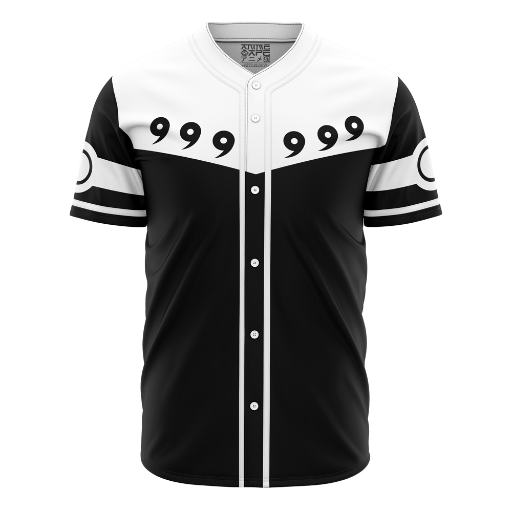 Stylish Black & White Anime-Inspired Baseball Jersey - Unique Design, Comfortable Fit
