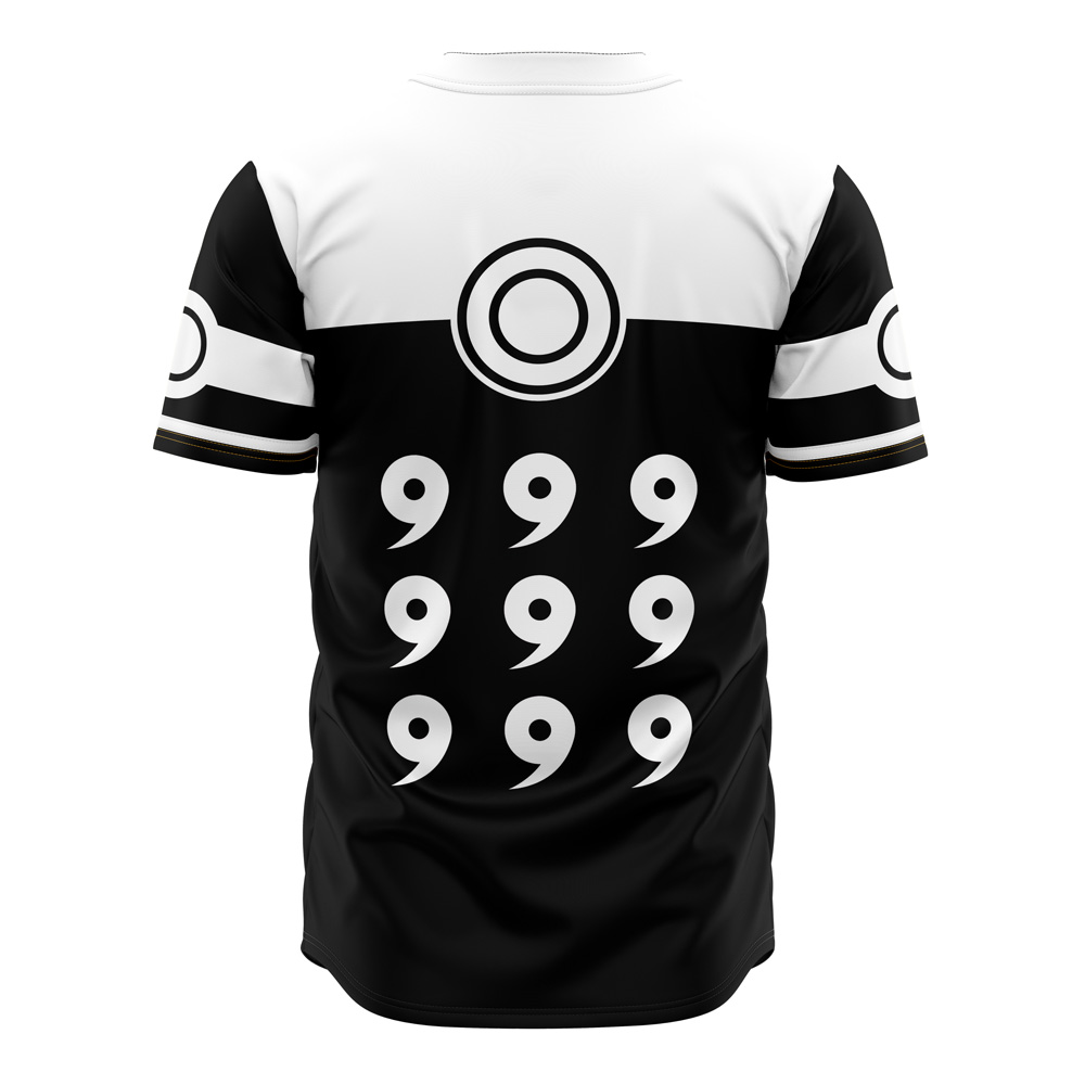 Stylish Black & White Anime-Inspired Baseball Jersey - Unique Design, Comfortable Fit - Image 2