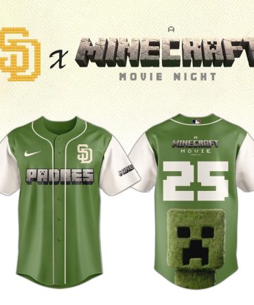 Official Padres X Minecraft Jersey - Limited Edition Movie Night Collectible