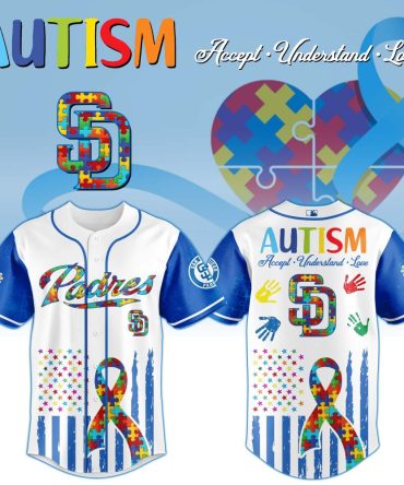 Autism Awareness Baseball Jersey - Colorful Puzzle Design, Support & Love