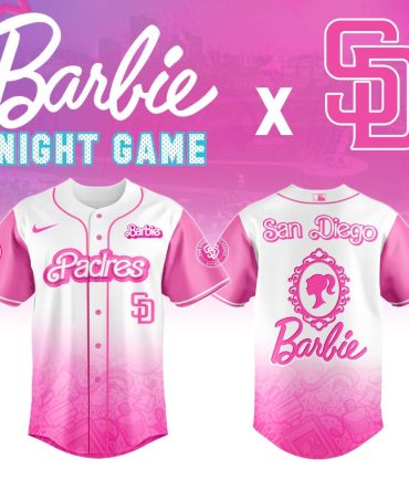 Barbie Night Game Jersey - Limited Edition San Diego Padres Pink Baseball Shirt