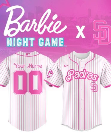 Custom Barbie Night Game Padres Jersey – Personalized Pink Baseball Shirt