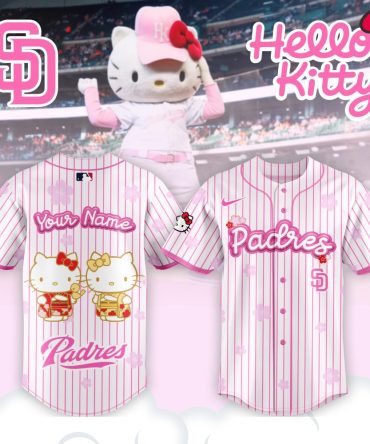 Custom Hello Kitty Padres Jersey – Cute & Personalized Fan Gear