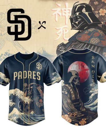 Limited Edition Padres Samurai Jersey - Iconic Darth Vader Design, Perfect Gift!