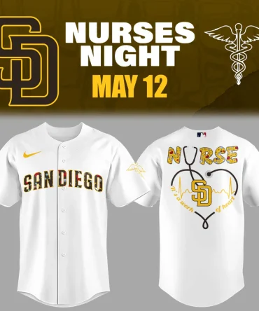 Nurses Night San Diego Baseball Jersey - Celebrate Healthcare Heroes May 12!