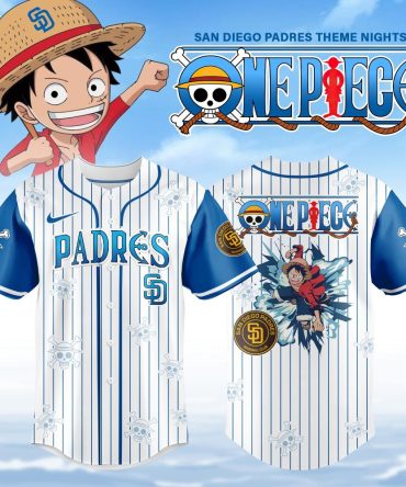 Limited Edition San Diego Padres One Piece Anime Baseball Jersey – Unisex Fans' Collectible