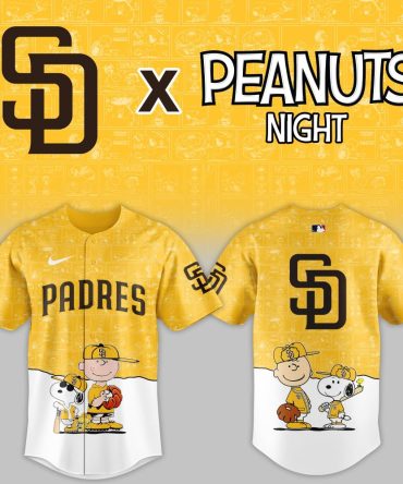 Limited Edition Padres X Peanuts Baseball Jersey - Celebrate Peanuts Night In Style!