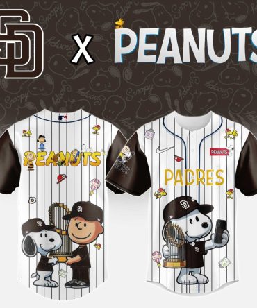 Limited Edition Padres X Peanuts Baseball Jersey – Snoopy & Friends Celebrate!